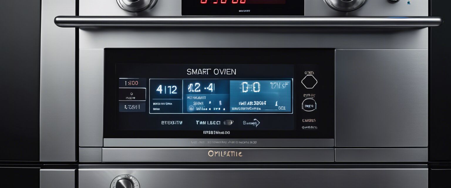 Smart oven technology close-up